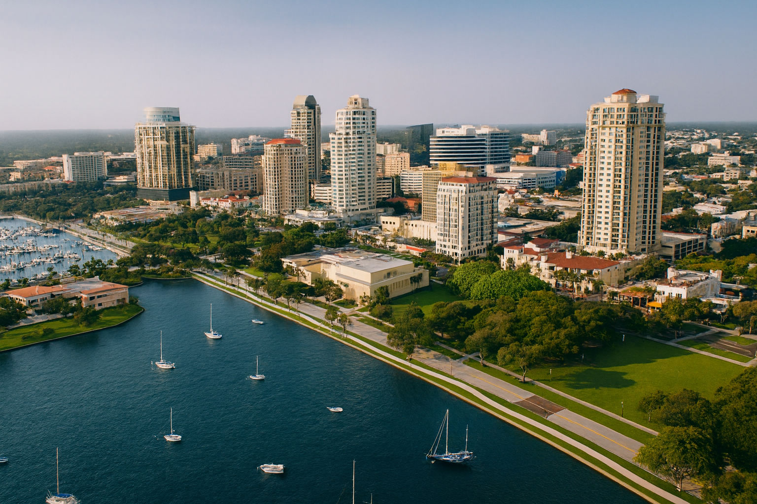 Downtown St. Petersburg waterfront area - Perfect backdrop for understanding why homeowners are selling in 2025
