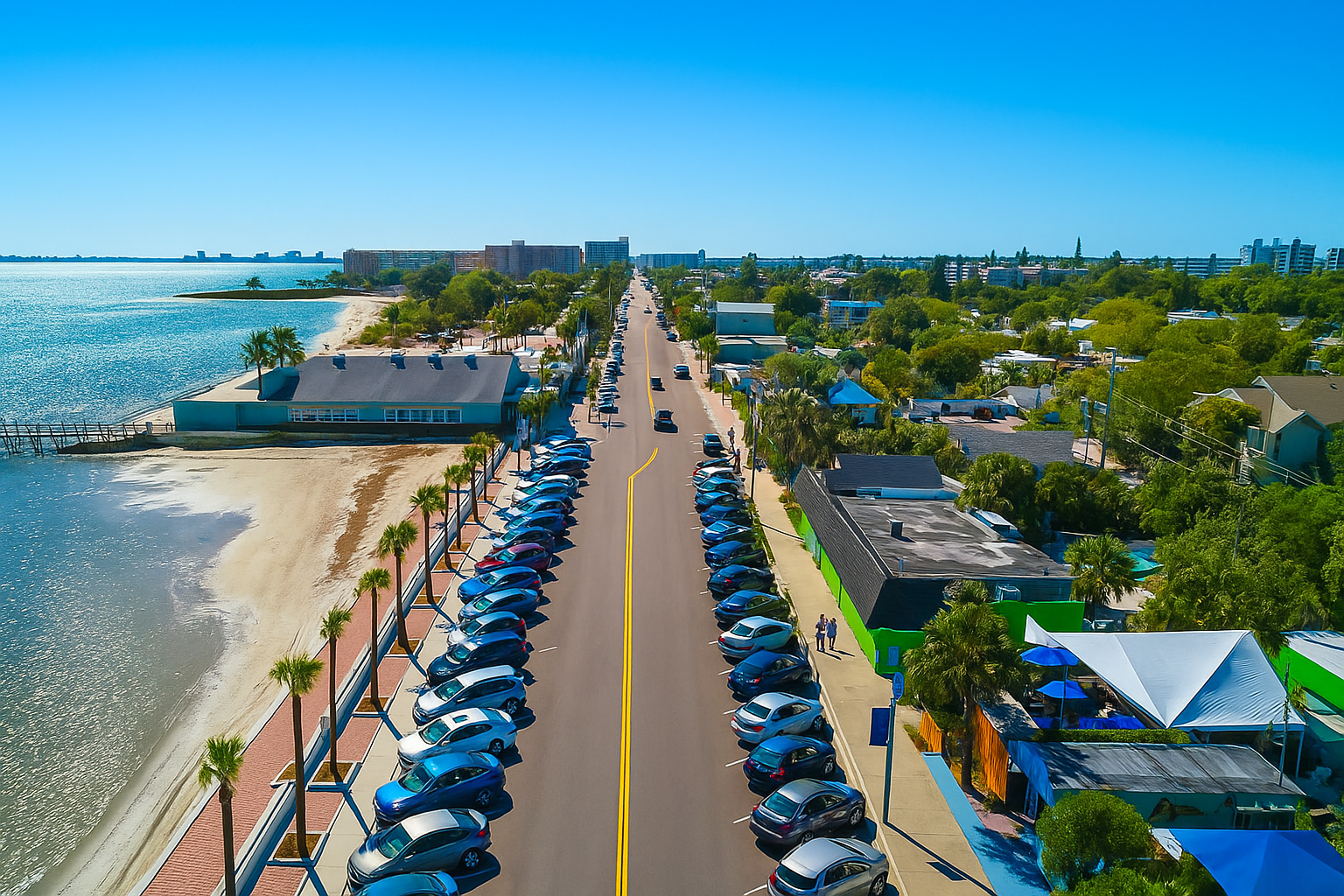 Gulfport downtown Florida waterfront area - Perfect location for short-term rental investments in St. Petersburg and Gulfport with beautiful coastal charm