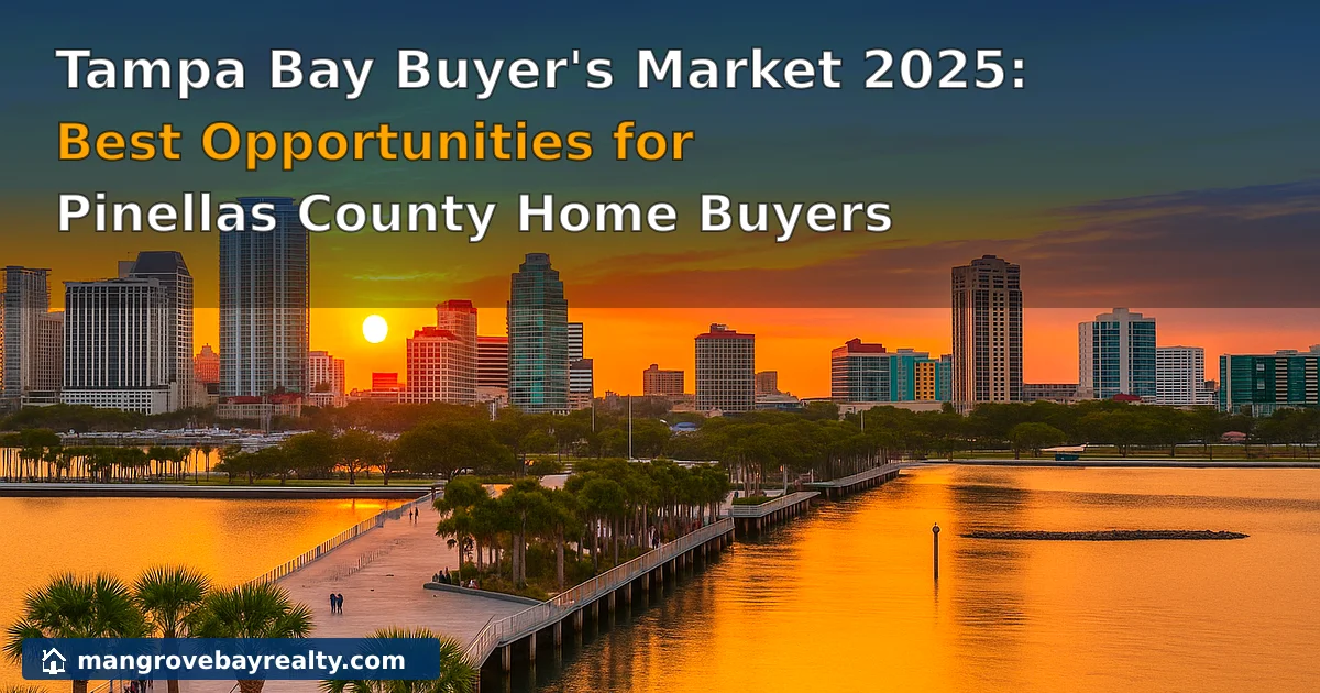 Tampa Bay Buyer's Market 2025: Best Opportunities for Home Buyers in Pinellas County - 17% more inventory, 12% price decreases, and expert buying strategies