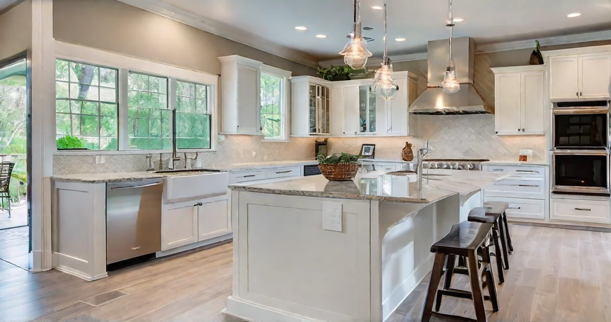 Modern luxury kitchen renovation in the region home