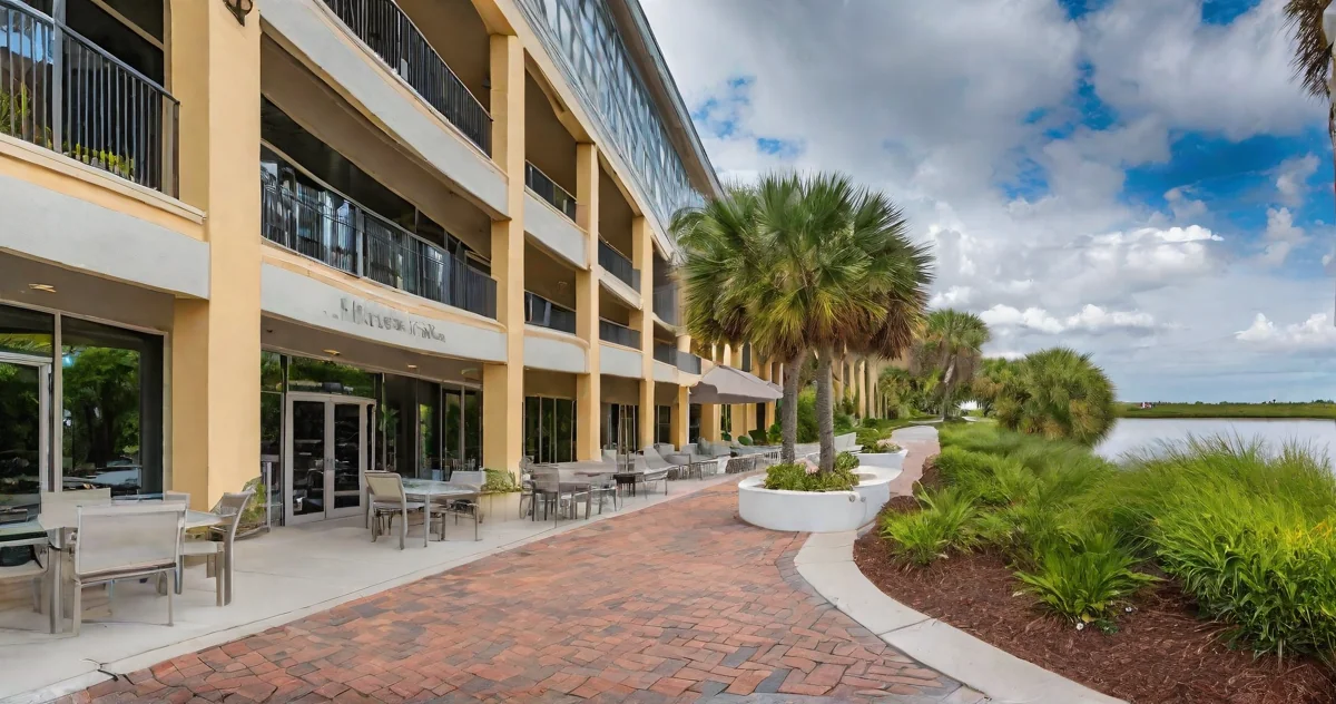 St. Petersburg Florida downtown waterfront with art galleries