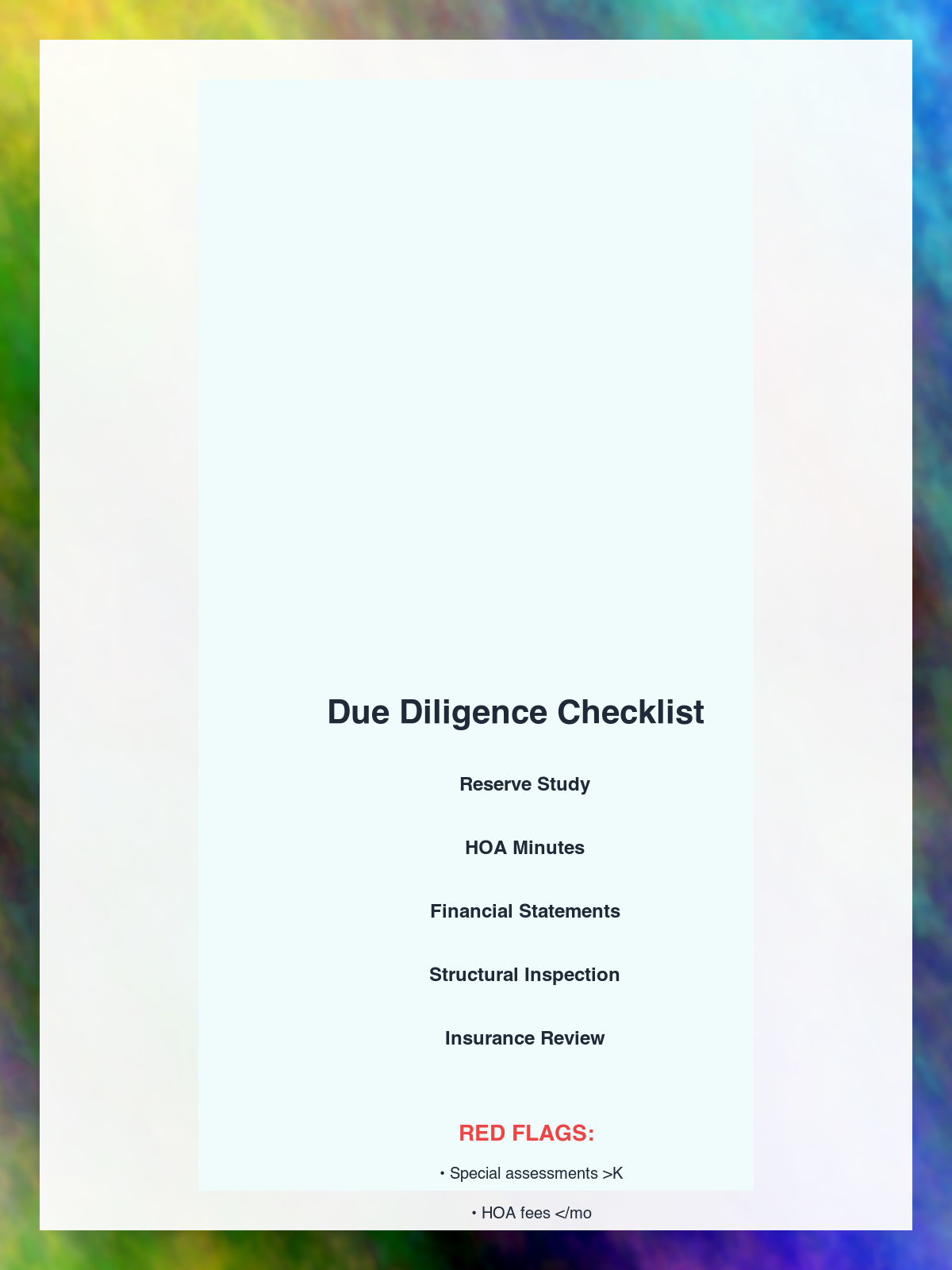 Downtown St Petersburg Condo Buyer Checklist