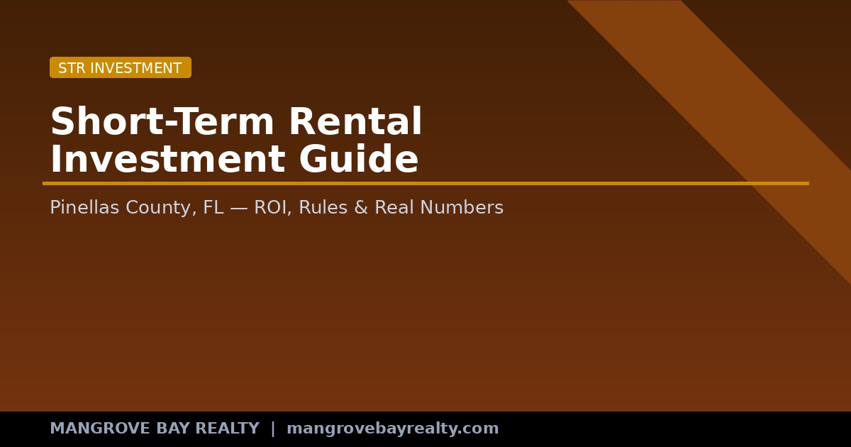 Vacation rental property with pool in Pinellas County Florida