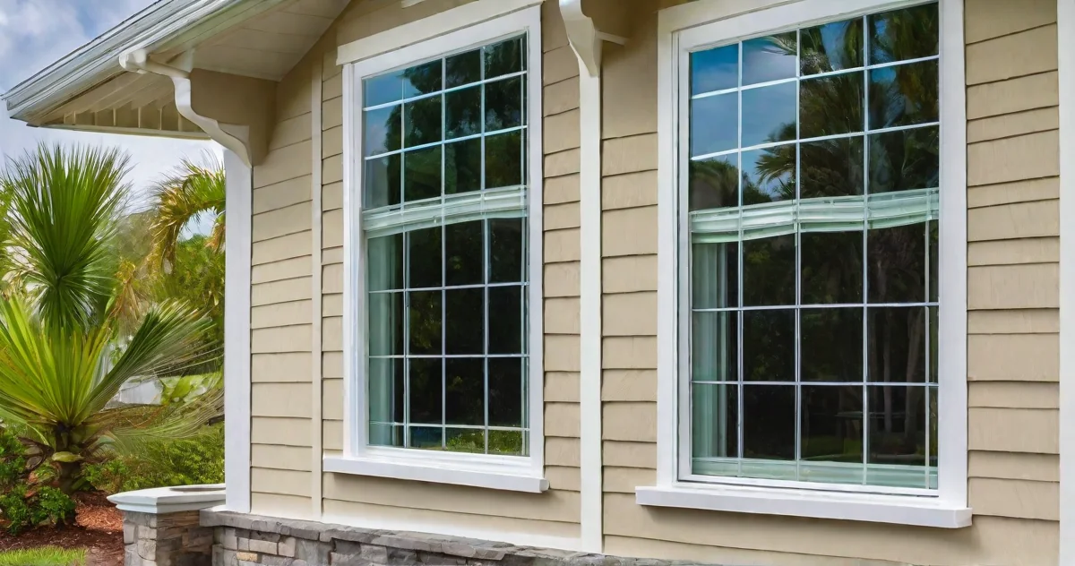 Hurricane-resistant home features including impact windows and reinforced construction