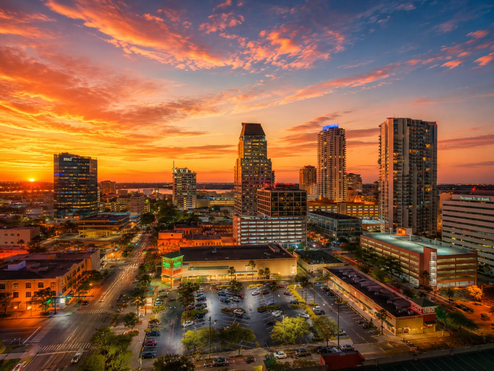St. Petersburg sunset for STR and real estate guide